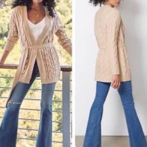Evereve Cable Knit Cardigan